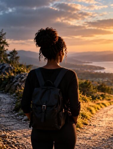 Une femme hésite entre le confort de l’évitement et le chemin du changement